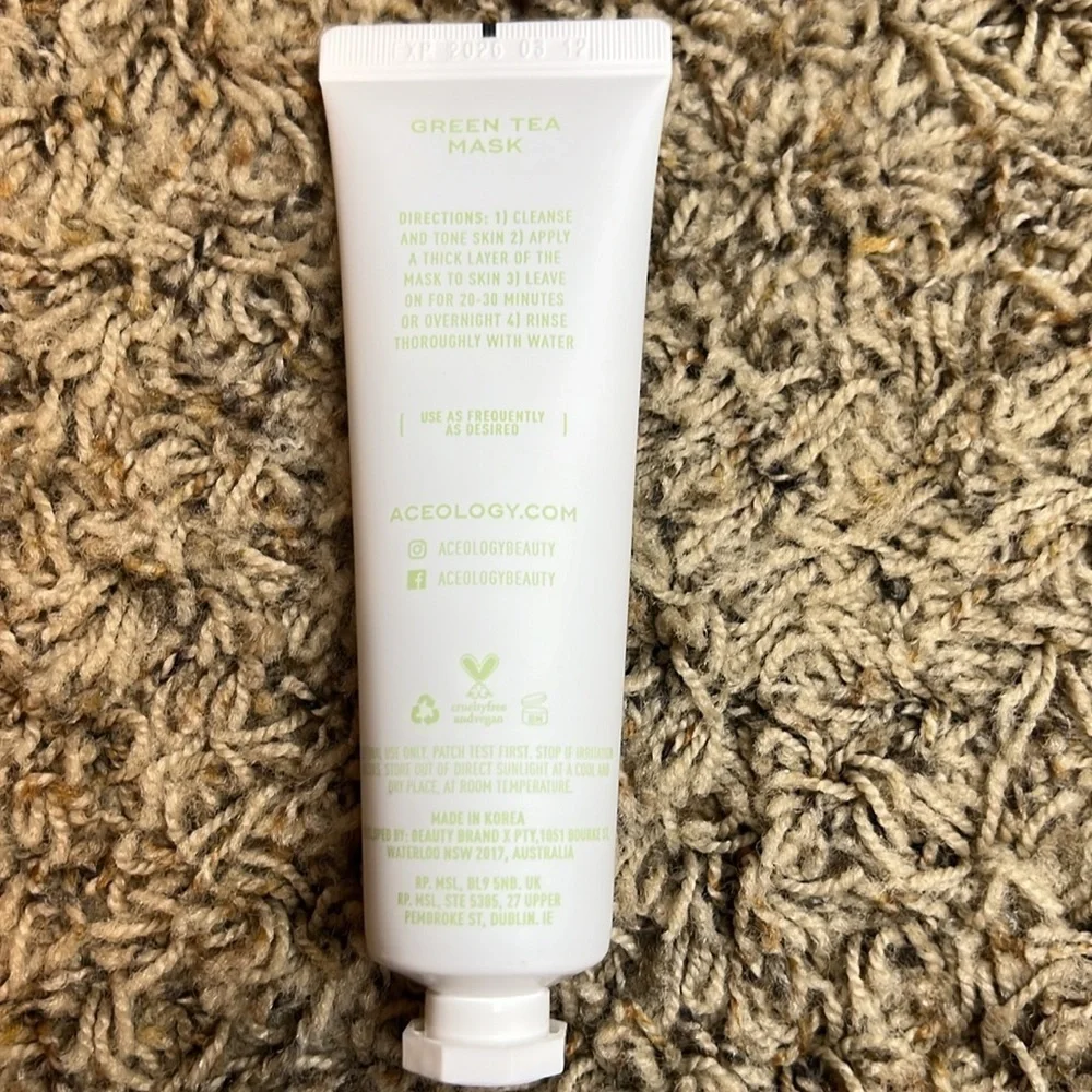 Aceology green tea mask- unopened with seal. Full size - Picture 3 of 3